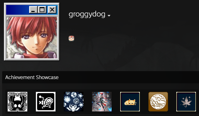 A screenshot of my Steam profile, showing True Ending, 100% completion, and even deathless achievements for games like Hollow Knight, Gato Roboto, and Momodora 4. Plus a cheeky Ys IX platinum for good measure.