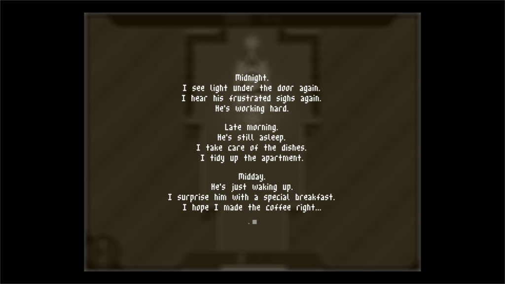 A screenshot of some story text from X-YZE
