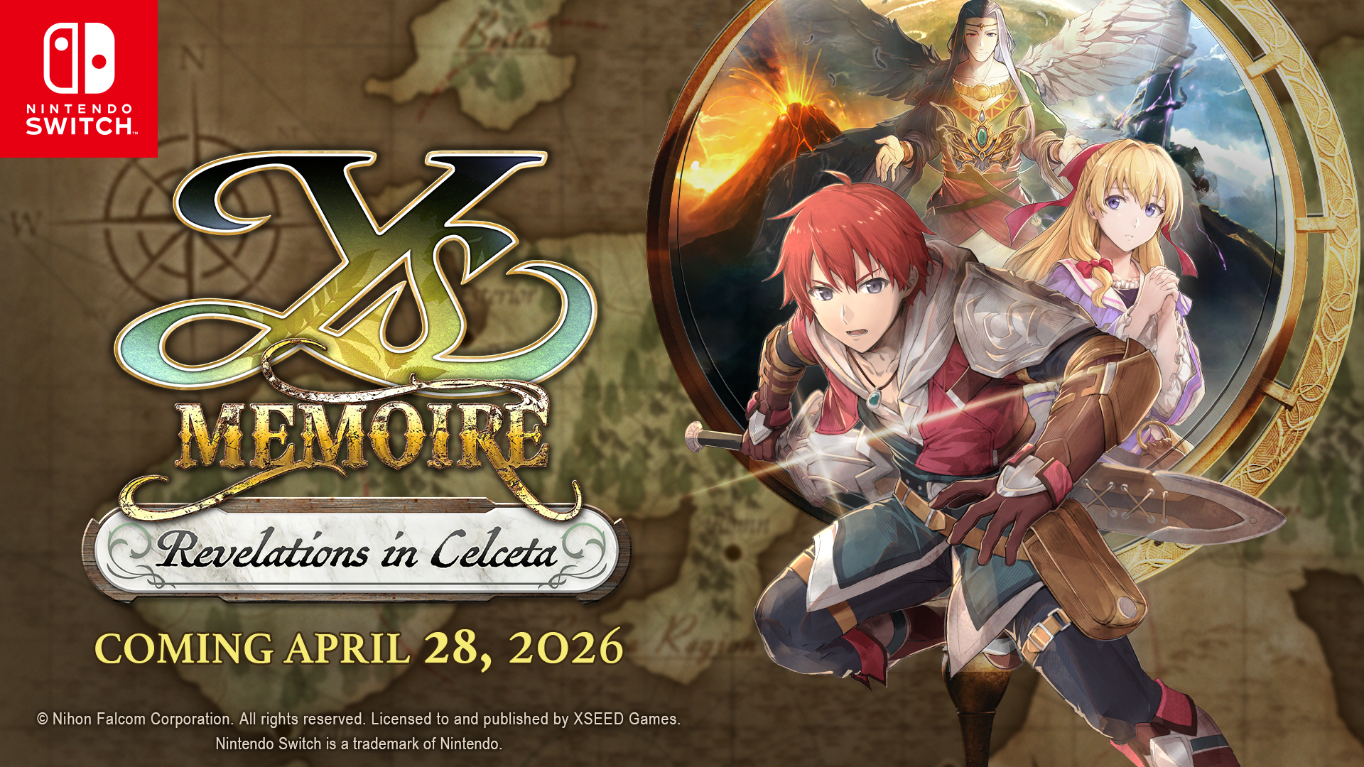 Promotional image for Ys Memoire: Revelations in Celceta